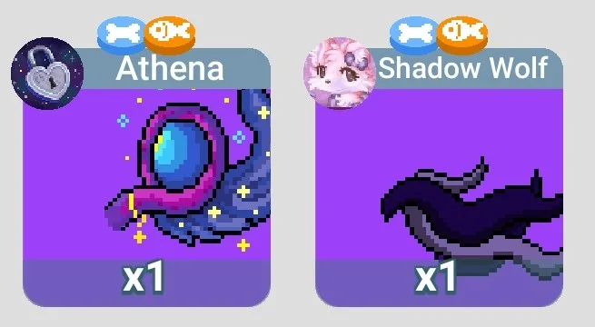 Athena LUX Tail and Shadow Fox LUX tail