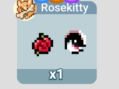 Selling 3 Rosekitty parts from 2022