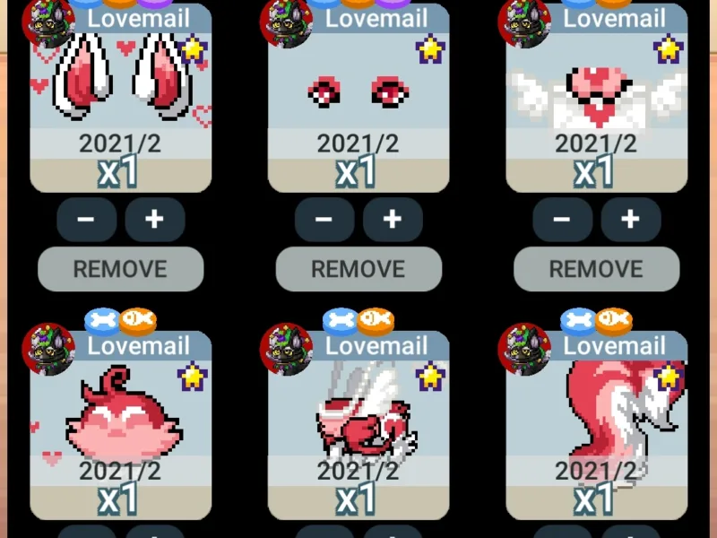 SELLING FULL LOVEMAIL SET