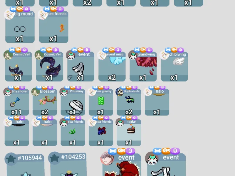 selling retired partz and clothes plus golden brushes