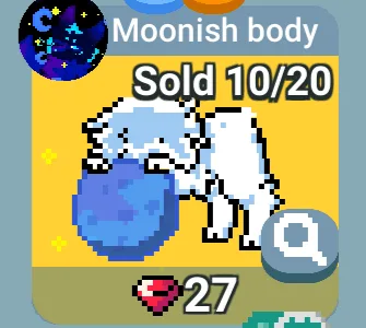 selling moonish bod and tail