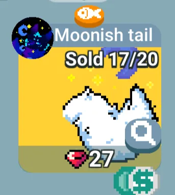 selling moonish bod and tail