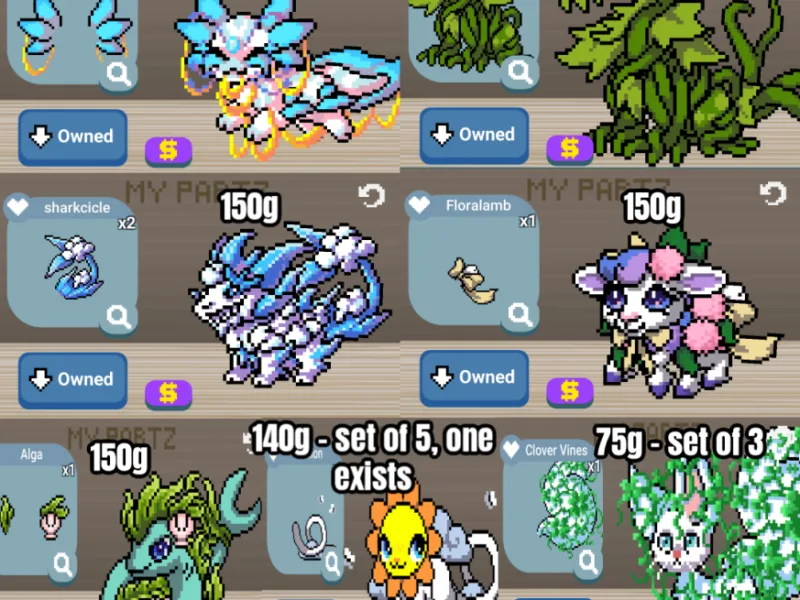 Floralamb set in parts (SEA LUX SET)